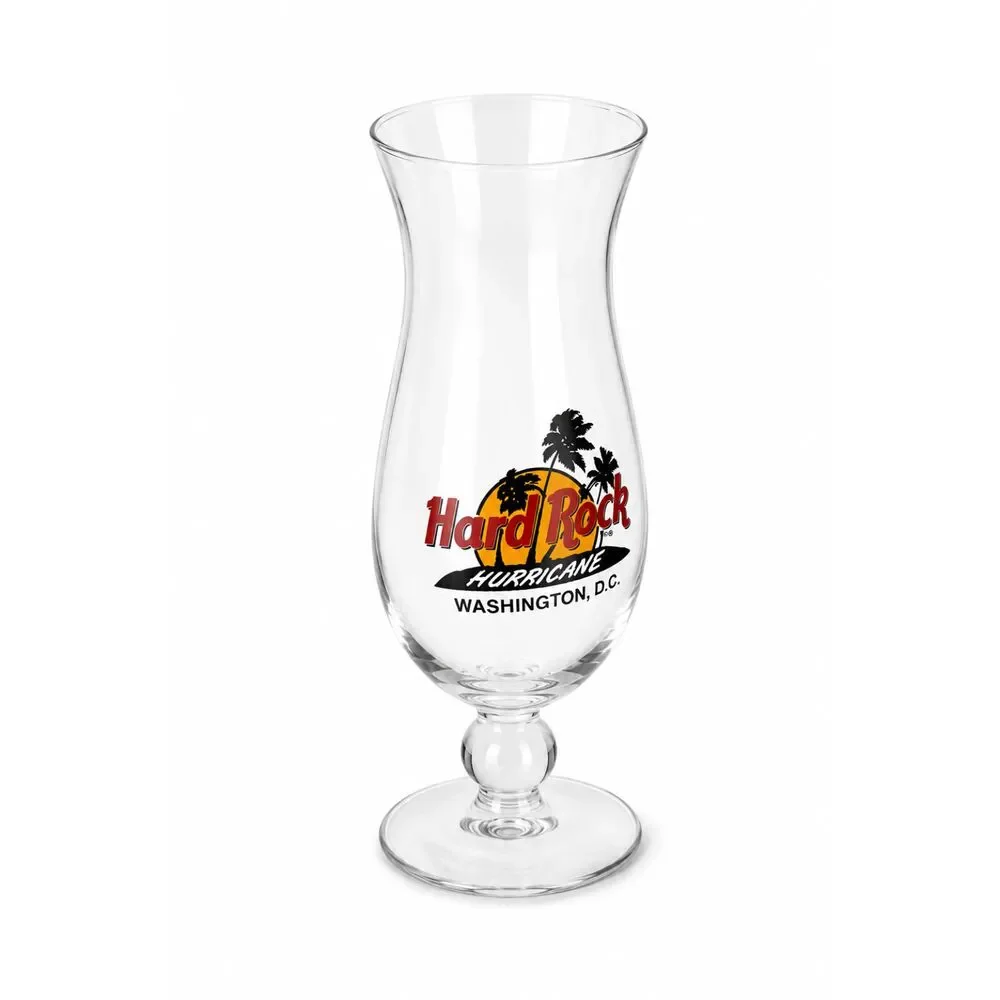 Hard Rock Cafe Hurricane Washington DC Glass Vintage Souvenir Collectible
